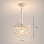 Dimensions of the 30 cm traditional French vintage crystal pendant ceiling light