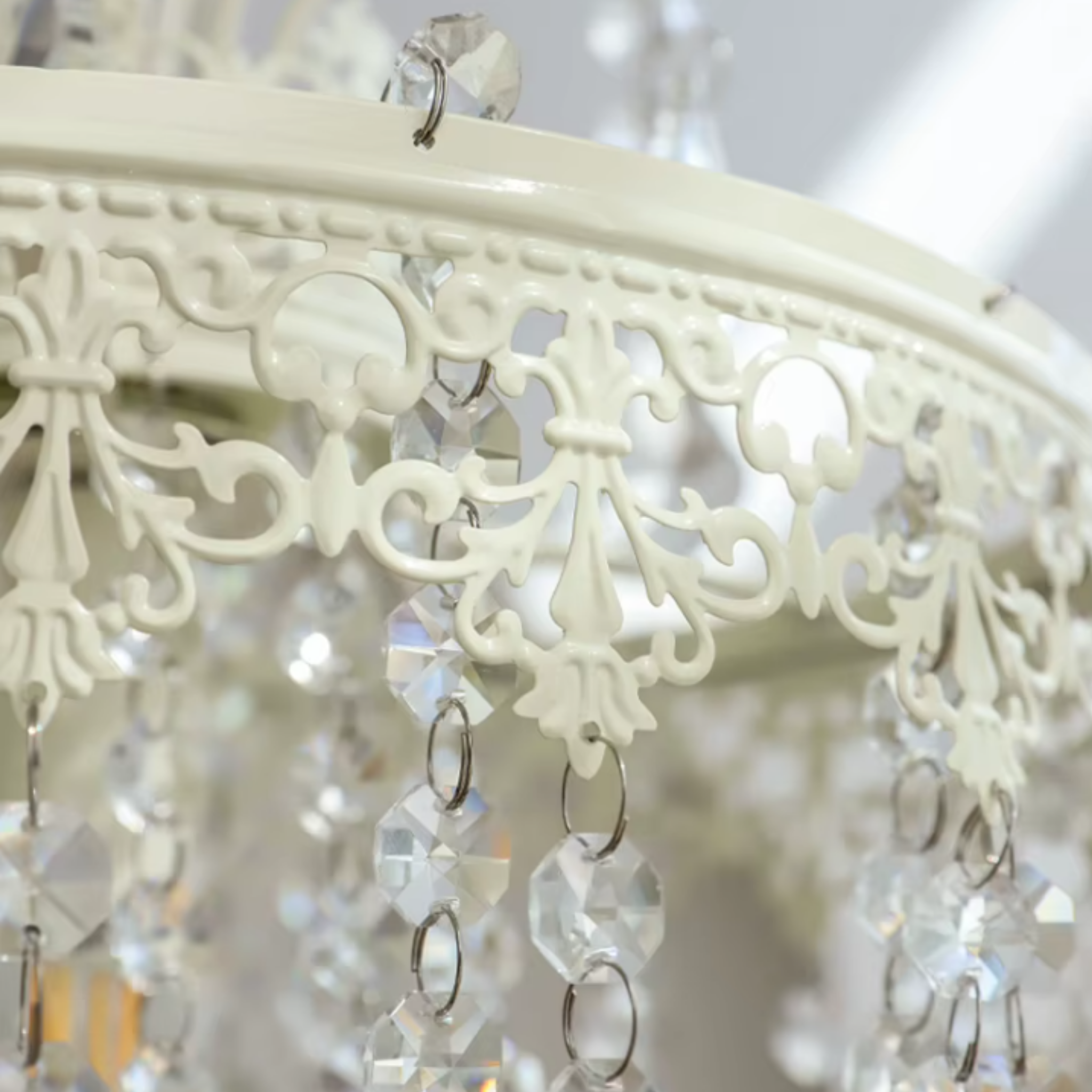 Close-up of the decorative finish