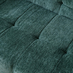 Tufted fabric detail of modern sofa