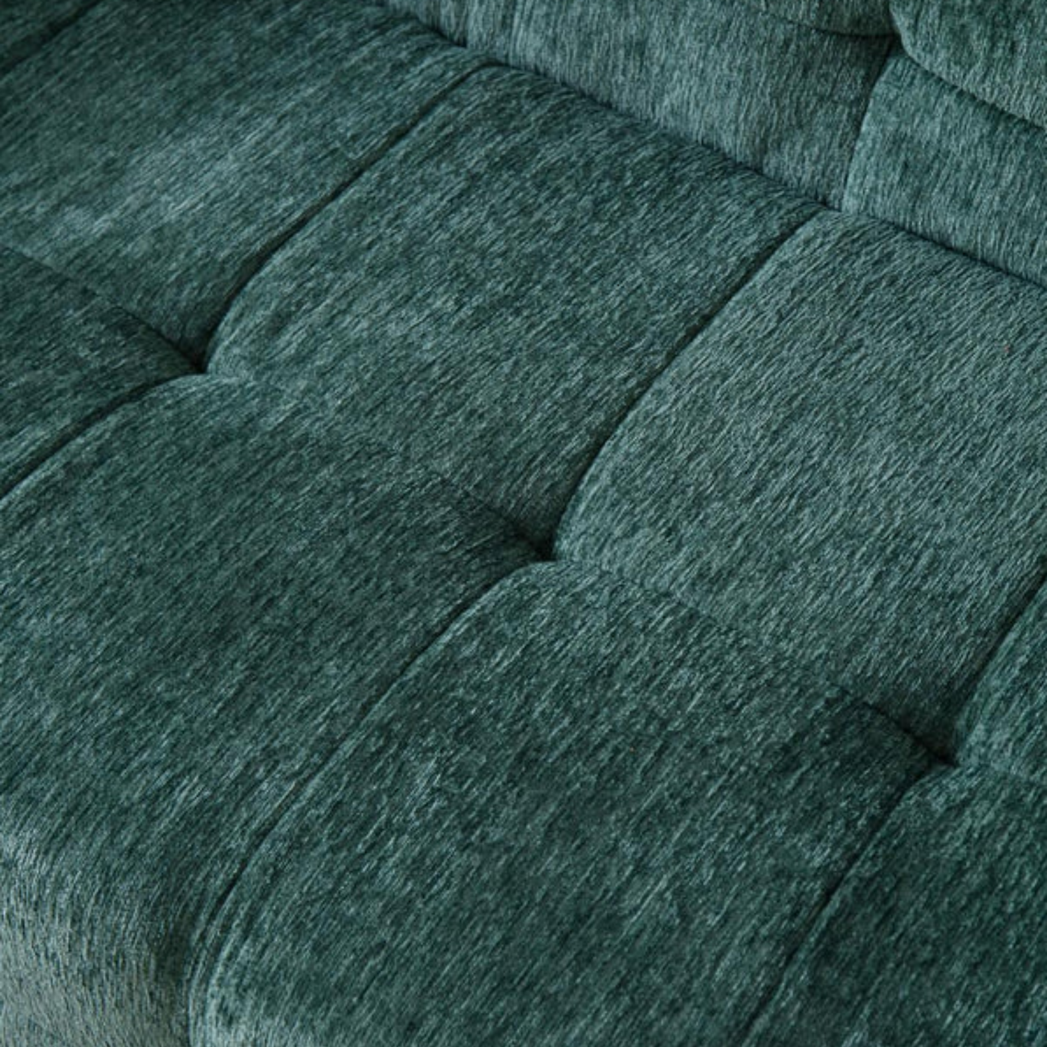 Tufted fabric detail of modern sofa