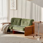 Vintage green sofa for home decor
