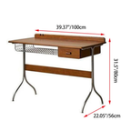 Pine wood desk dimensions and size options for home office