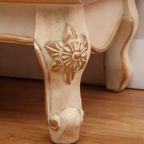 European style shoe storage cabinet details