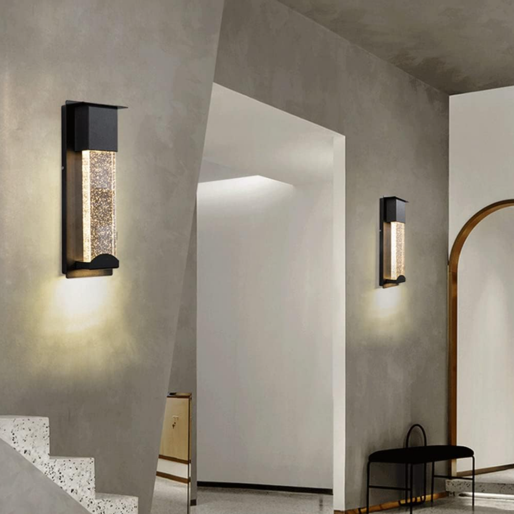 Waterproof outdoor wall light for exterior home decor