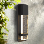 Waterproof outdoor wall light with standard lighting